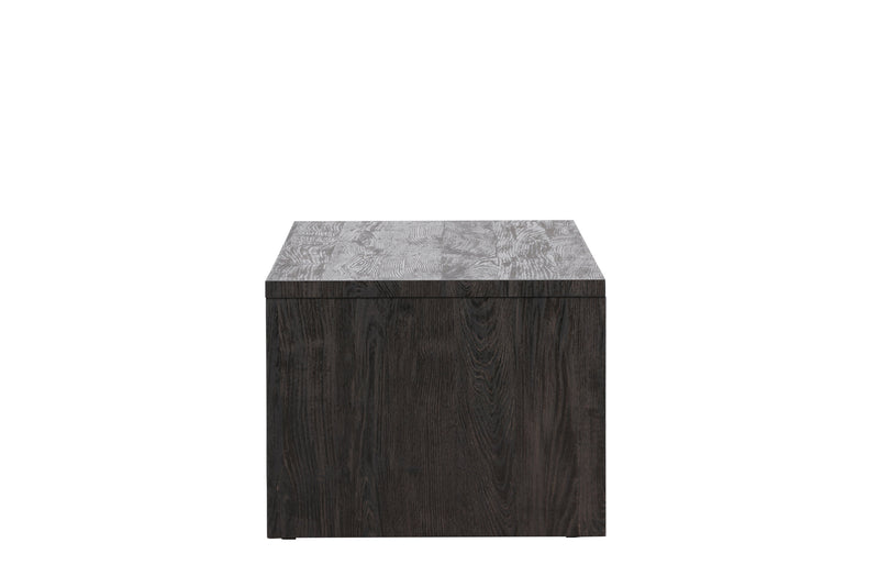 Venture Home - Telemarket – sofabord med hylde – sort struktur – 110×50×38 cm
