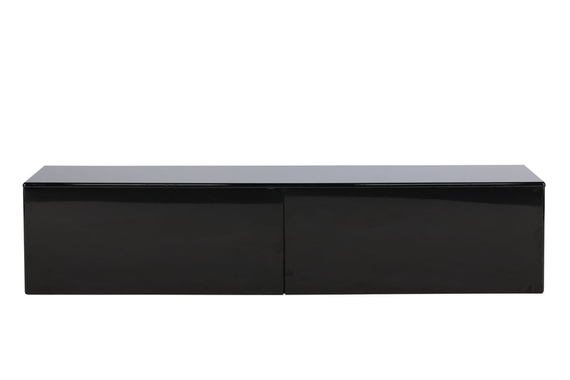 Venture Home Fristad – TV-bord med blank sort finish – 160×45×35 cm