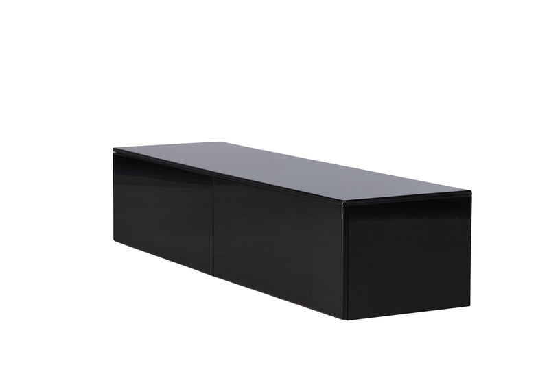Venture Home Fristad – TV-bord med blank sort finish – 160×45×35 cm