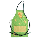 Mud Kitchen Børneforklæde – Vandtæt med justerbar hals – Grøn/ Gul – 57,5 x 35 cm