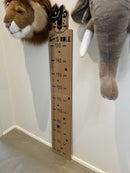 Højdemåler børn - Dyremotiver - 60-150cm, 3 forskellige