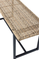 Bloomingville - Adilly Bænk Polyrattan Natur 45x114 cm