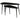 TRIANGLE SIDETABLE METAL BLACK NICKEL - SET OF 2