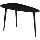 TRIANGLE SIDETABLE METAL BLACK NICKEL - SET OF 2