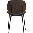 CLOSE IN DINING CHAIR ARTIFICIAL LEATHER/PLYWOOD BLACK