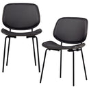 CLOSE IN DINING CHAIR ARTIFICIAL LEATHER/PLYWOOD BLACK