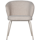 ADMIT DINING CHAIR WOVEN FABRIC PEBBLE