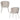 ADMIT DINING CHAIR WOVEN FABRIC PEBBLE