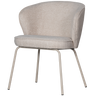 ADMIT DINING CHAIR WOVEN FABRIC PEBBLE