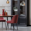 RHOMBIC DINING TABLE WOOD/METAL 220x90CM