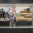 NILA SIDETABLES WOOD BLACK - SET OF 2