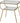 AMAZING SIDETABLE METAL/GLASS ANTIQUE BRASS