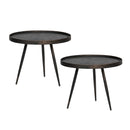 BOUNDS SIDETABLE L WOOD/METAL ANTIQUE GOLD 44xO58