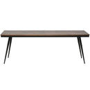 RHOMBIC DINING TABLE WOOD/METAL 220x90CM