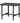 TURN AROUND SIDETABLE BLACK 40x50x44