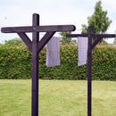 Hortus - Tørrestativ trykimprægneret, sort grundmalet