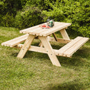 Junior bord/bænkesæt 42 mm, lærk, 120cm