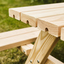 Junior bord/bænkesæt 42 mm, lærk, 120cm