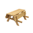 Junior bord/bænkesæt 42 mm, lærk, 120cm