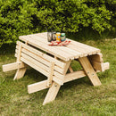 Junior bord/bænkesæt 42 mm, lærk, 120cm