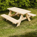 Junior bord/bænkesæt 42 mm, lærk, 120cm