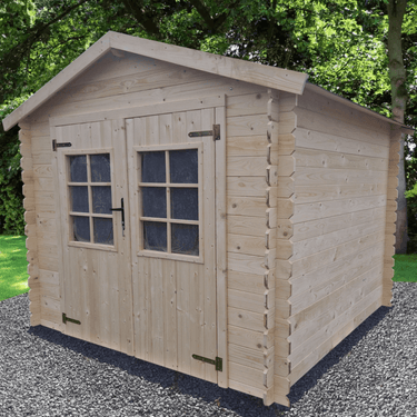 Hortus - Redskabsrum model Møn ubehandlet ekskl. gulv og tagpap