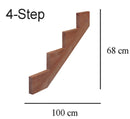 Hortus - Trappevange 4-Trin Brunimprægneret 42mm