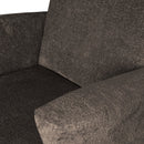 MUSE ARMCHAIR COARSE WOVEN FABRIC GREY/BROWN