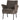 MUSE ARMCHAIR COARSE WOVEN FABRIC GREY/BROWN