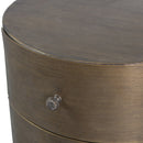 GLOSSY ROUND SMALL CABINET METAL ANTIQUE BRASS