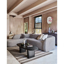 SLOPING CORNER SOFA LEFT LIGHT BROWN MELANGE