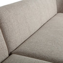 SLOPING CORNER SOFA LEFT NATURAL MELANGE