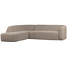 SLOPING CORNER SOFA LEFT NATURAL MELANGE