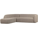 SLOPING CORNER SOFA LEFT NATURAL MELANGE