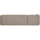SLOPING CORNER SOFA LEFT NATURAL MELANGE