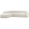 SLOPING CORNER SOFA LEFT PEARL MELANGE