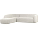 SLOPING CORNER SOFA LEFT PEARL MELANGE