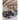 SLOPING CORNER SOFA LEFT GREY/BLACK MELANGE
