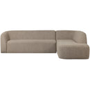 SLOPING CORNER SOFA RIGHT NATURAL MELANGE