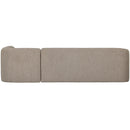 SLOPING CORNER SOFA RIGHT NATURAL MELANGE