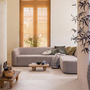 SLOPING CORNER SOFA RIGHT NATURAL MELANGE