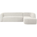 SLOPING CORNER SOFA RIGHT PEARL MELANGE