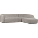 SLOPING CORNER SOFA RIGHT OFF WHITE MELANGE