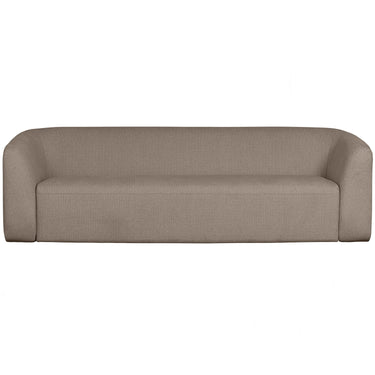 SLOPING 3-SEATER SOFA LIGHT BROWN MELANGE