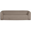 SLOPING 3-SEATER SOFA LIGHT BROWN MELANGE