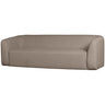 SLOPING 3-SEATER SOFA LIGHT BROWN MELANGE
