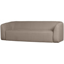 SLOPING 3-SEATER SOFA LIGHT BROWN MELANGE