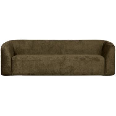 SLOPING 3-SEATER SOFA STRUCTURE VELVET BONSAI