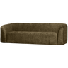 SLOPING 3-SEATER SOFA STRUCTURE VELVET BONSAI