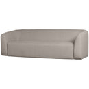 SLOPING 3-SEATER SOFA OFF WHITE MELANGE